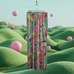 Lilly Pulitzer Colorful Tropical Print Pants